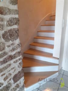 escalier rénové - mayenne
