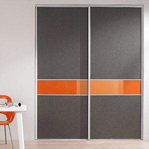 Placard design gris et orange-Mayenne