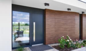 Porte entrée bois aluminium - internorm - Mayenne