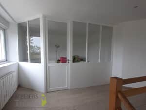 verrière en bois cloison modulaire - Mayenne