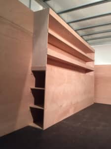 Aménagement véhicule en bois - Mayenne