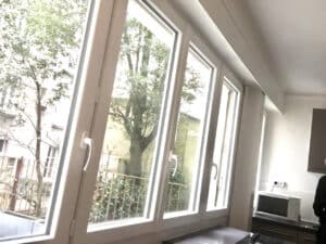 Vue intérieure fenêtre pvc mayenne