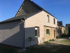 ITE isolation façade pignon maison - Mayenne Ernée - Gorron