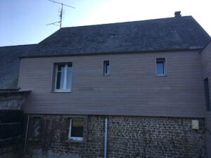 Isolation façade arrière maison Mayenne