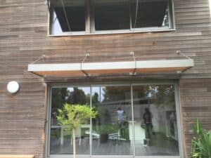 brise soleil sur mesure en aluminium et bois - Mayenne - Laval