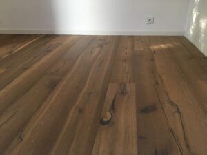 parquet chêne contrecollé posé sans colle mayenne laval