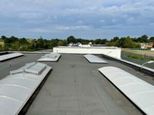 skydome lanterneau sur toiture membrane industrielle commerciale tertiaire