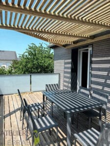 Pergola sur mesure en bois à Laval en Mayenne