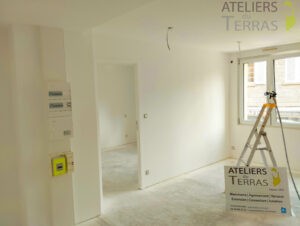 Réalisation de pose de plaque de plâtre Mayenne avec peinture