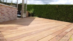 Terrasse bois exotique cumaru sur Mayenne