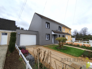 isolation extérieure laine de roche Mayenne et bardage bois