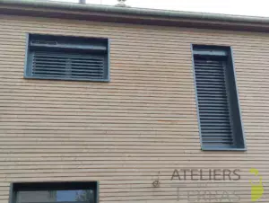 Pose de brise soleil et volet roulant en aluminium solaire Mayenne Laval