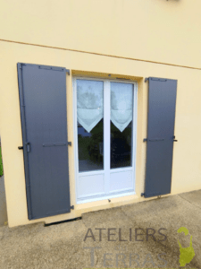 Pose de volets battants en aluminium Mayenne