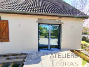 Fenêtre en alu galandage sur mesure Mayenne