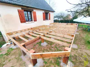 Terrasse bois sur mesure Mayenne
