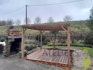 Terrasse en bois et pergola en bois Mayenne