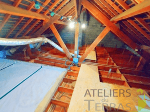 Isolation combles en soufflage laine de roche Mayenne 1.2