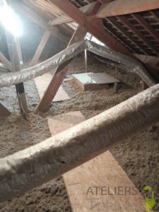 Isolation combles en soufflage laine de roche Mayenne 7