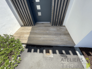 Nettoyage d'une terrasse bois exotique Mayenne