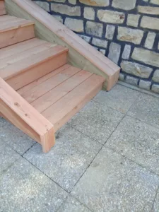 terrasse en bois douglas naturel mayenne