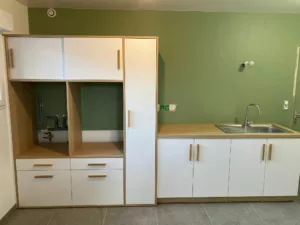 Meuble sur mesure buanderie agencement Mayenne
