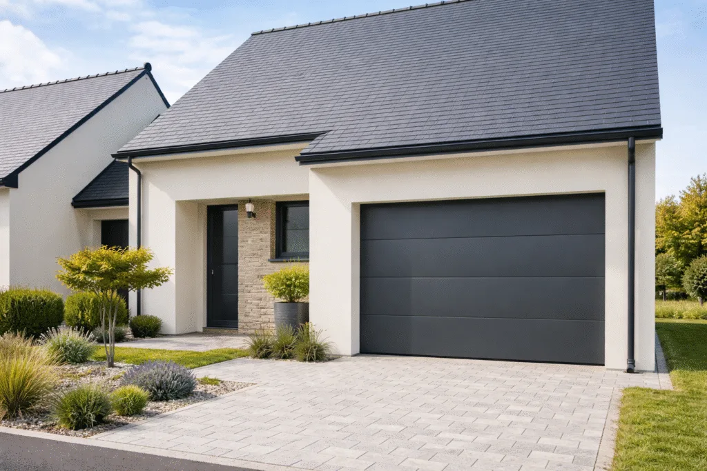 🚗 Porte de garage : un élément clé pour l’esthétique et la performance de votre maison à Mayenne et La Baule