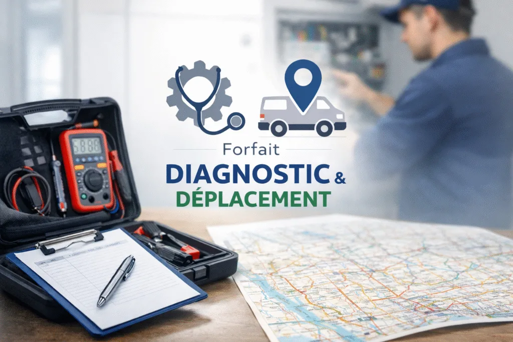 🔎 Diagnostic et forfait déplacement en dépannage : pourquoi c’est indispensable à Mayenne, Laval et La Baule ?